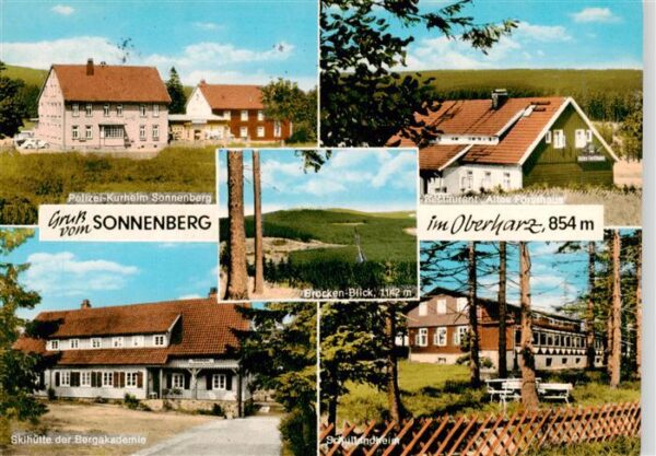 Sonnenberg Harz Polizei Kurheim Restaurant Altes Forsthaus Brockenblick Skihuett