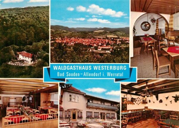 Bad Sooden-Allendorf Waldgasthaus Westerburg Gastraeume Terrasse Panorama