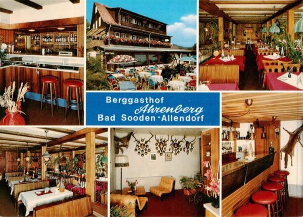 Bad Sooden-Allendorf Berggasthof Ahrenberg Bar Gastraeume Terrasse