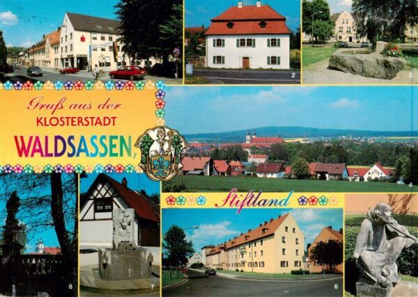 Waldsassen Egerer Str Neualbenreuther Str Bahnhof Str Waldsassen mit Glasberg Bo