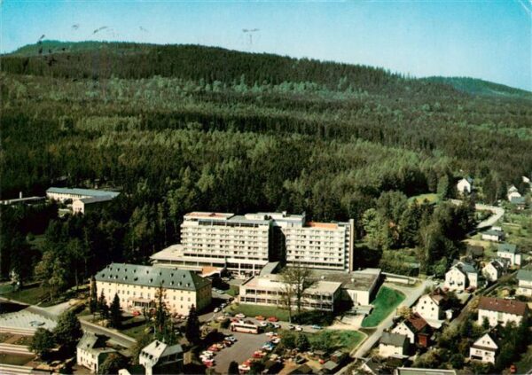 Bad Alexandersbad Fliegeraufnahme mit Kur und Sporthotel