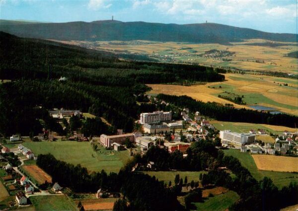 Alexandersbad Bad Fliegeraufnahme mit Ochsenkopf und Schneeberg
