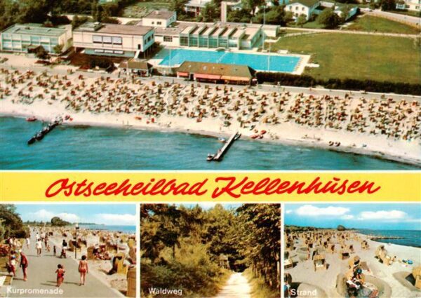 Kellenhusen Ostseebad Fliegeraufnahme Kurpromenade Waldweg Strand