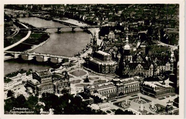 DRESDEN Elbe Fliegeraufnahme