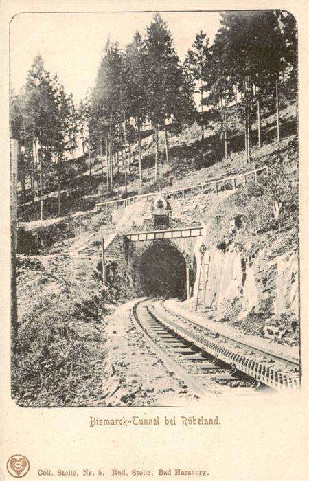 Ruebeland Harz Bismarck-Tunnel Harz-Zahnrad-Bahn Blankenburg-Ruebeland-Tanne Ser