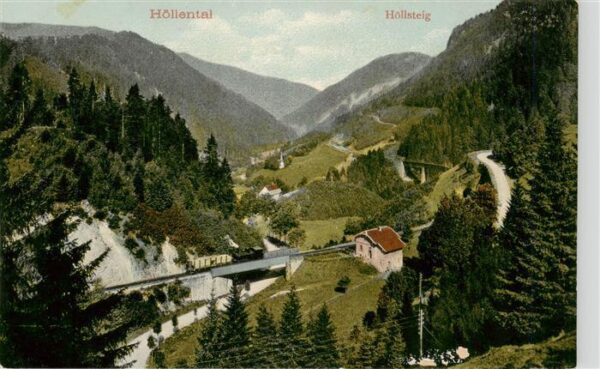 Hoellsteig Panorama Hoellental Schwarzwald