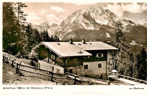 BERCHTESGADEN Jennerhaus mit Blick zum Watzmann