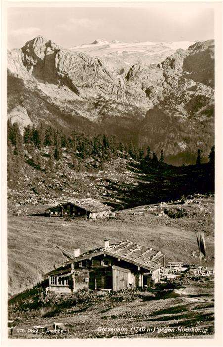 BERCHTESGADEN Goetzenalm gegen Hochkoenig