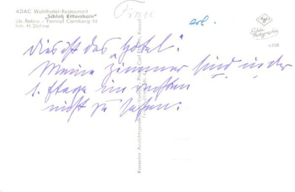 Bebra ADAC Waldhotel Restaurant Schloss Rittershain – Bild 2