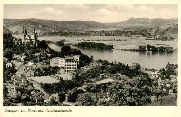 Remagen Rheinland-Pfalz Panorama Apollinariskirche