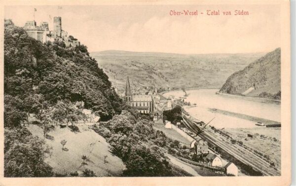 Oberwesel Rhein Total von Sueden