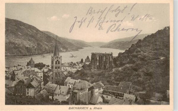 Bacharach Rhein Panorama Kirche Wernerkapelle