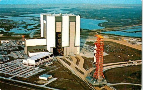 Merritt Island John F. Kennedy Space Center N.A.S.A. aerial view