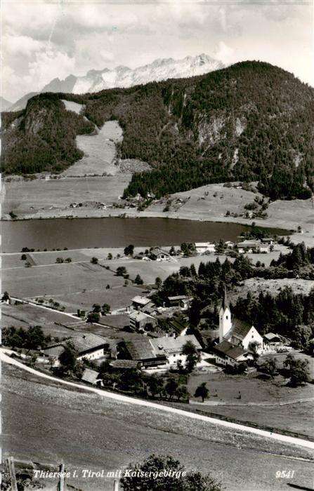 Thiersee Tirol AT Panorama mit Kaisergebirge