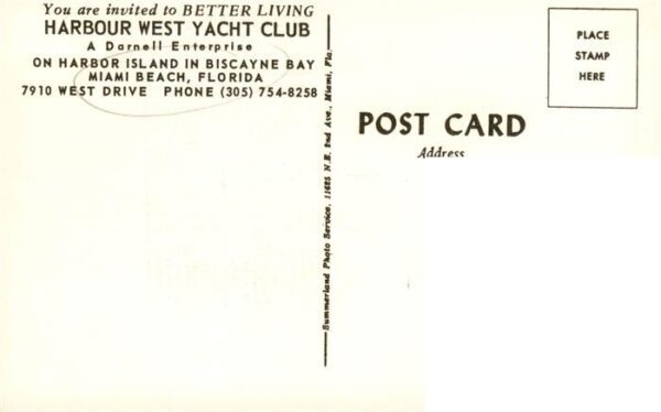 Miami Beach Harbour West Yacht Club aerial view – Bild 2