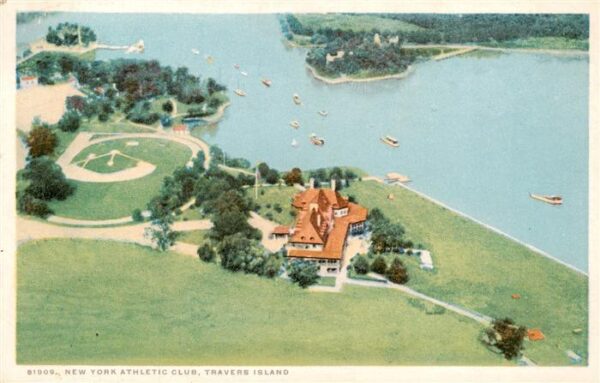Travers Island New York City USA New York Athletic Club aerial view