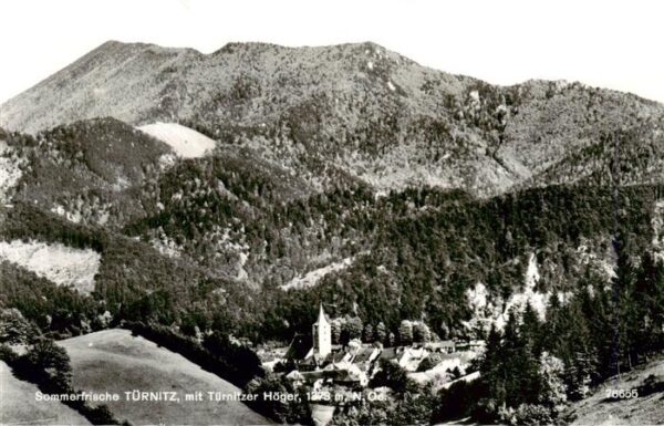 Tuernitz Niederoesterreich Panorama mit Tuernitzer Hoeger Sommerfrische