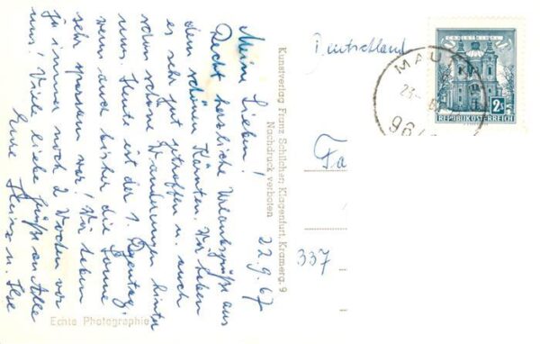 Koetschach-Mauthen Kaernten AT Panorama Blick gegen Polinik Cellon und Kellerwan – Bild 2