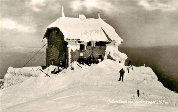 Sabathyhuette Obdach Steiermark AT Schutzhaus am Kirbitzkogel im Winter