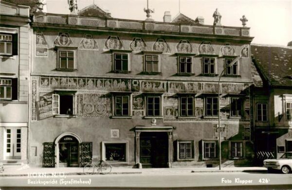 Horn Niederoesterreich AT Bezirksgericht Sgrafittohaus
