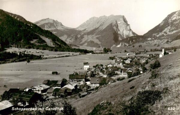 Schoppernau Vorarlberg AT Panorama Blick gegen Canisfluh Bregenzerwaldgebirge