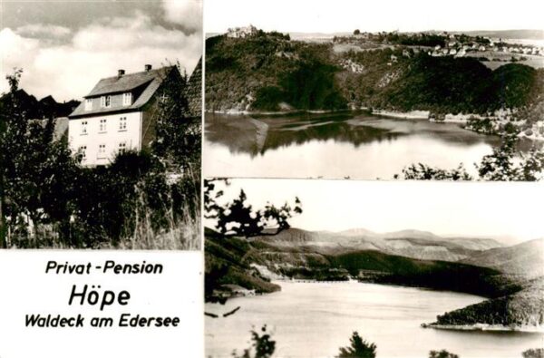 Waldeck  Edersee Pension Hoepe Landschaftspanorama