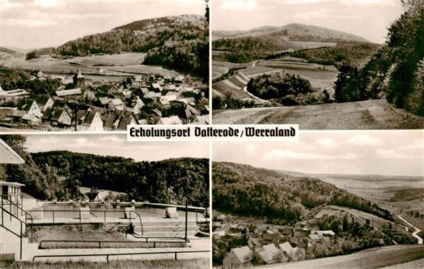 Datterode Ringgau Hessen Panorama Freibad Landschaft