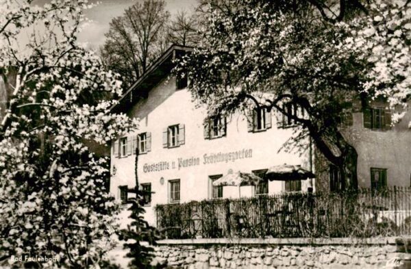 Bad Faulenbach Fuessen Gaststaette Pension Fruehlingsgarten