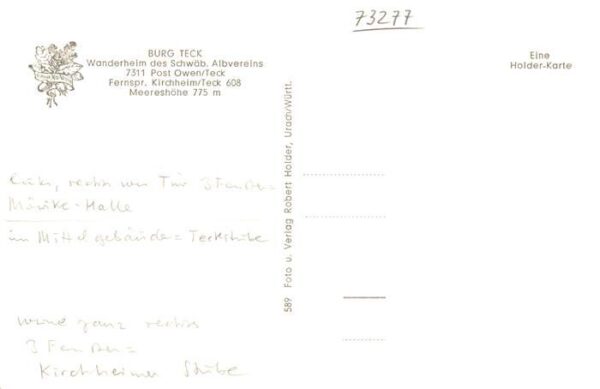 Kirchheim  Teck Burg Teck Wanderheim des Schwaebischen Albvereins – Bild 2