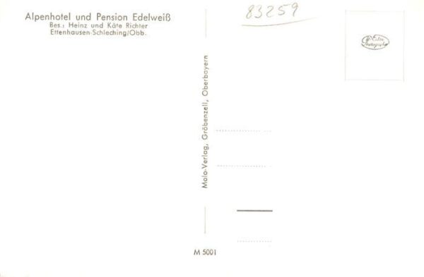 Ettenhausen Schleching Alpenhotel Pension Edelweiss – Bild 2