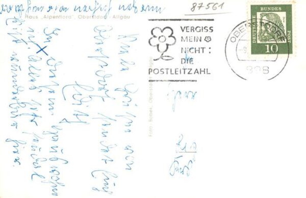 Oberstdorf Gaestehaus Pension Haus Alpenflora Allgaeuer Alpen – Bild 2