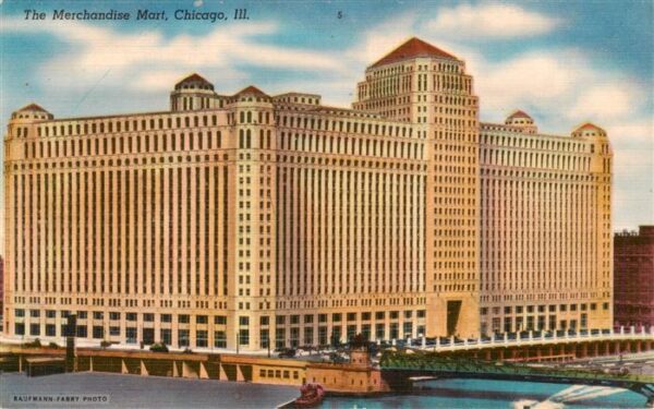 Chicago Illinois The Merchandise Mart Illustration