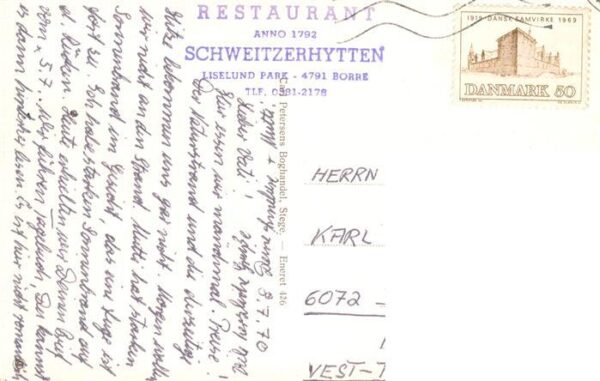 Borre DK Schweitzerhytten Restaurant Liselund Park – Bild 2