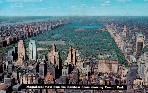 Manhattan Isle of New York View from the Rainbow Room showing Central Park