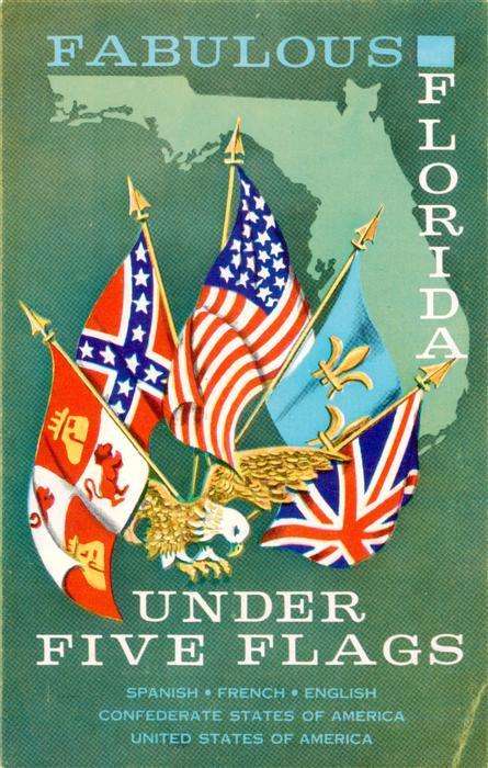 Florida  US-State Fabulous Florida under five flags