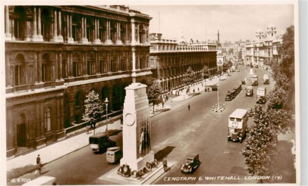 London  UK Cenotaph and Whitehall
