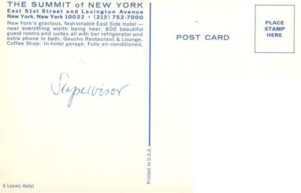 New York City USA The Summit of New York East Side Hotel – Bild 2