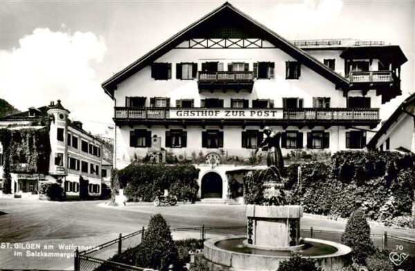 St Gilgen  Wolfgangsee AT Gasthof zur Post Brunnen