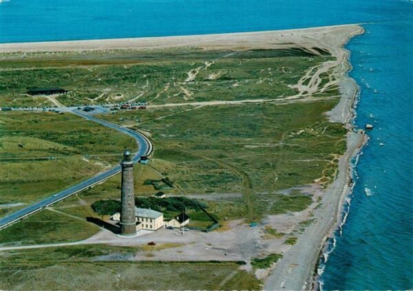 Grenen Skagen DK Leuchtturm Kuestenpanorama