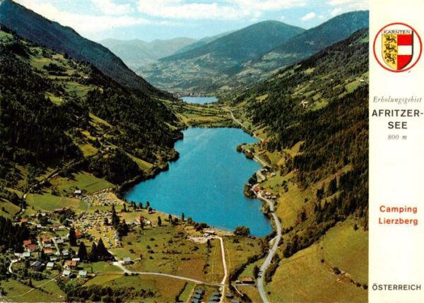 Afritzersee Afritz am See Kaernten AT Panorama Erholungsgebiet Camping Lierzberg