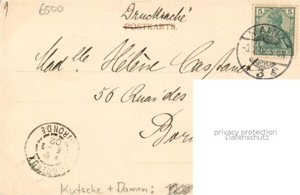 Mainz  Rhein Christuskirche Kutsche u. Damen – Bild 2
