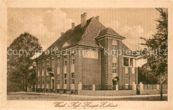 Wesel Rhein Kgl. Haupt-Zollamt Aussenansicht
