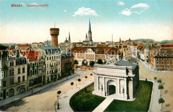 Wesel Rhein Gesamtansicht