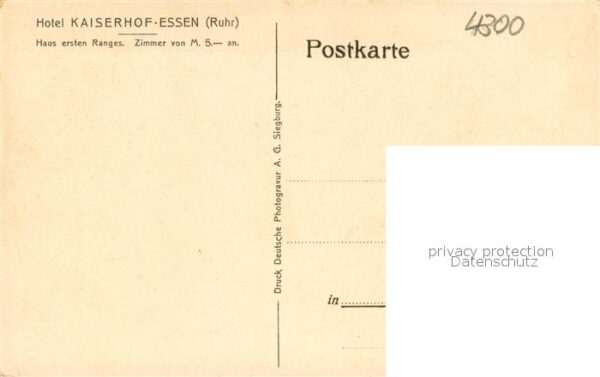 Essen  Ruhr Hotel Kaiserhof Innenansicht – Bild 2