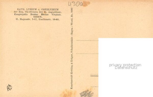 Essen  Ruhr Kath. Lyzeum Zeichensaal – Bild 2