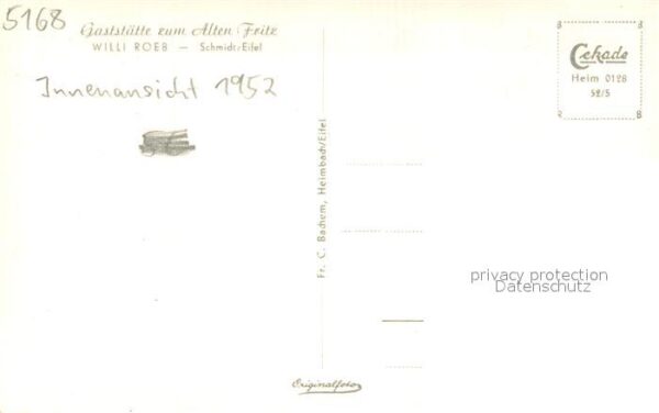Schmidt Nideggen Gaststaette zum Alten Fritz Innenansicht – Bild 2
