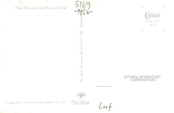 Heimbach Eifel Fliegeraufnahme Abtei Mariawald – Bild 2