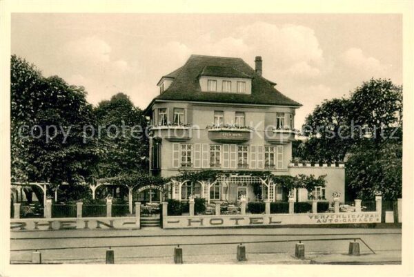 Nierstein Rhein Rhein-Hotel Aussenansicht