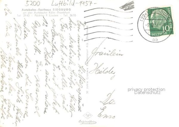 Siegburg Fliegeraufnahme Autobahn-Rasthaus – Bild 2