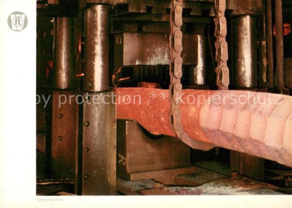Dortmund Westfalenhuette AG. Schmiedepresse